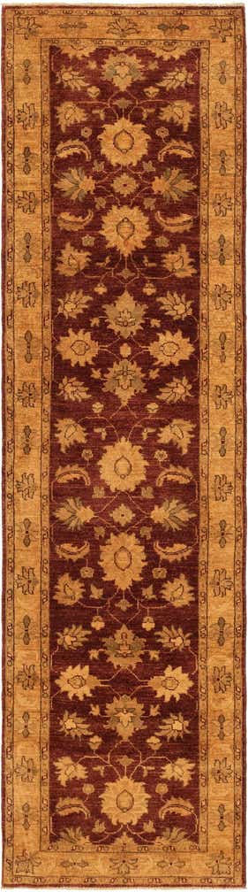 2' 7 x 10' 3 Hand Knotted Peshawar Ziegler Runner Rug
