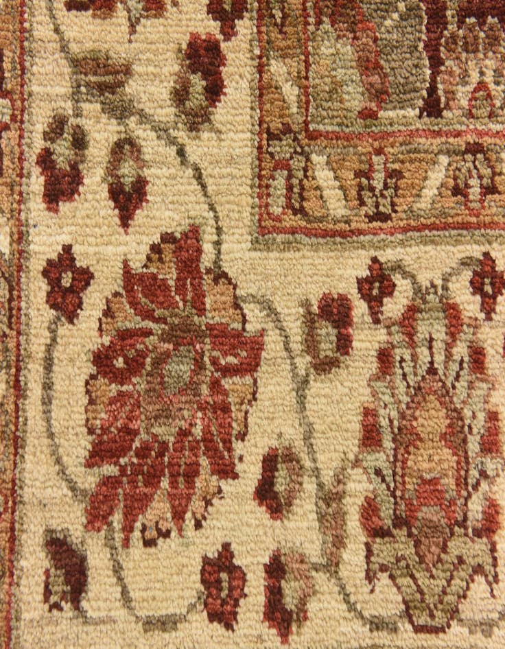 Detail image of 3' 2 x 10' 7 Hand Knotted Peshawar Ziegler Runner Rug