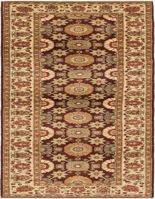 Detail image of 3' 2 x 10' 7 Hand Knotted Peshawar Ziegler Runner Rug