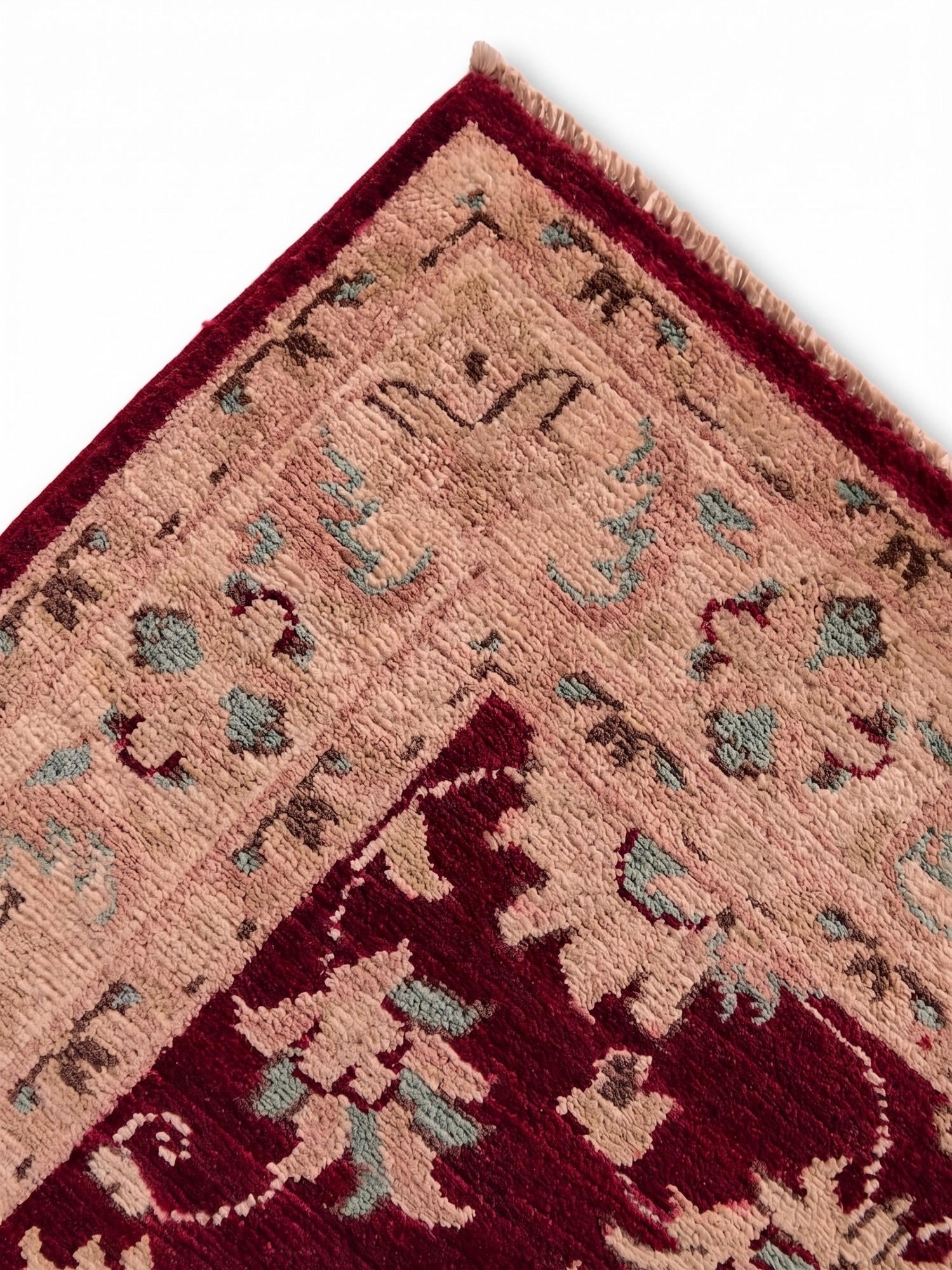 2' 6 x 9' 8 Hand Knotted Peshawar Ziegler Runner Rug