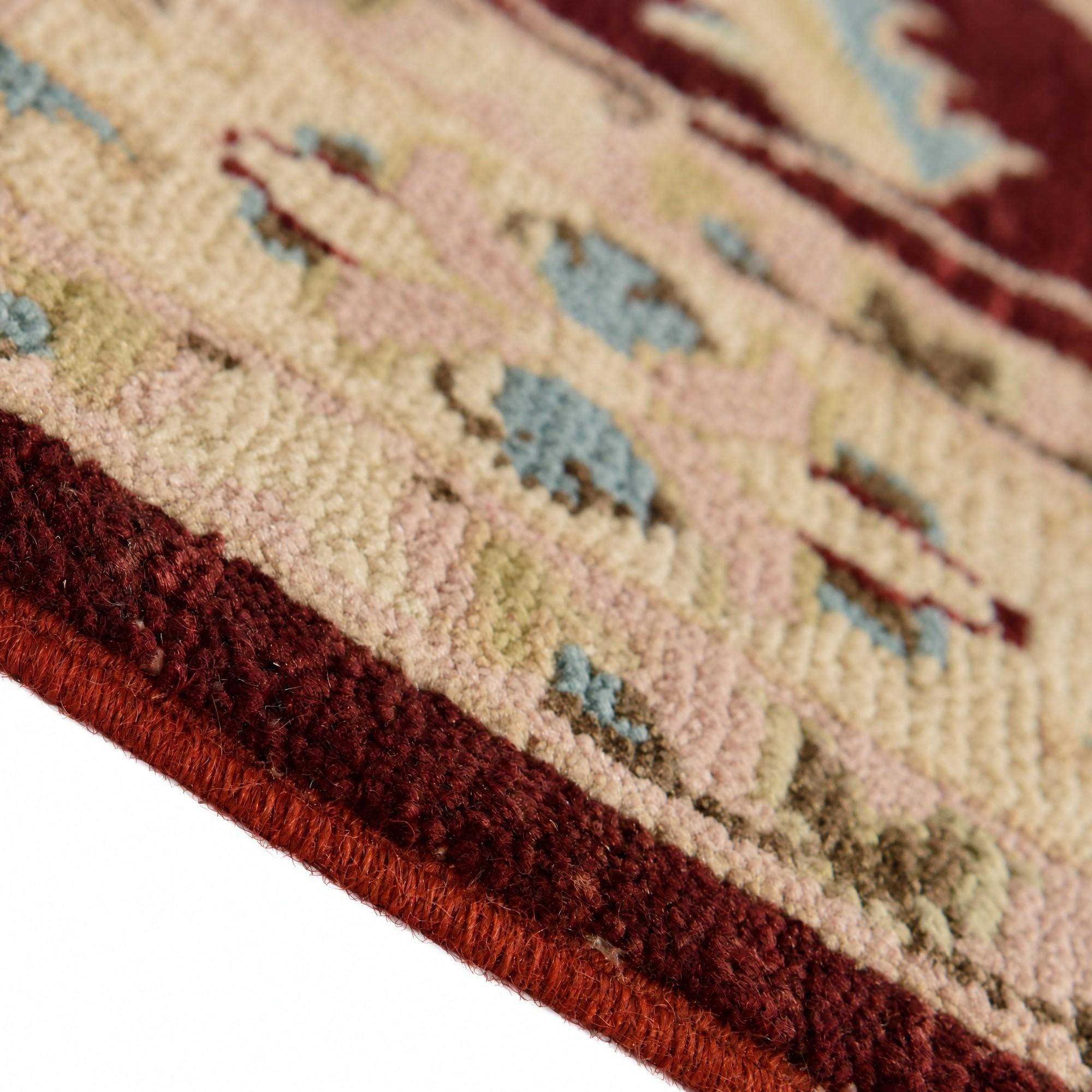 75cm x 295cm Hand Knotted Peshawar Ziegler Runner Rug