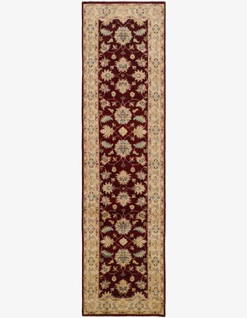 2' 6 x 9' 8 Hand Knotted Peshawar Ziegler Runner Rug