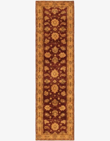 2' 7 x 10' 3 Hand Knotted Peshawar Ziegler Runner Rug