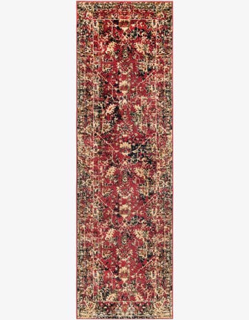 Burgundy Saturn Runner Rug