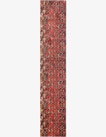 Burgundy Saturn Runner Rug