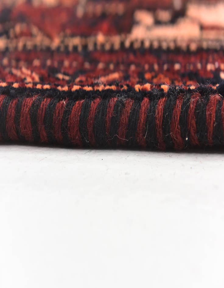 Detail image of 4' 5 x 12' 3  Hand Knotted Shiraz Persian Wool Runner Rug