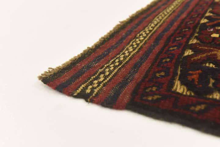 2' 6 x 4' 7 Hand Knotted Sumak Wool Runner Rug