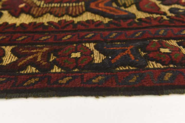 2' 6 x 4' 7 Hand Knotted Sumak Wool Runner Rug