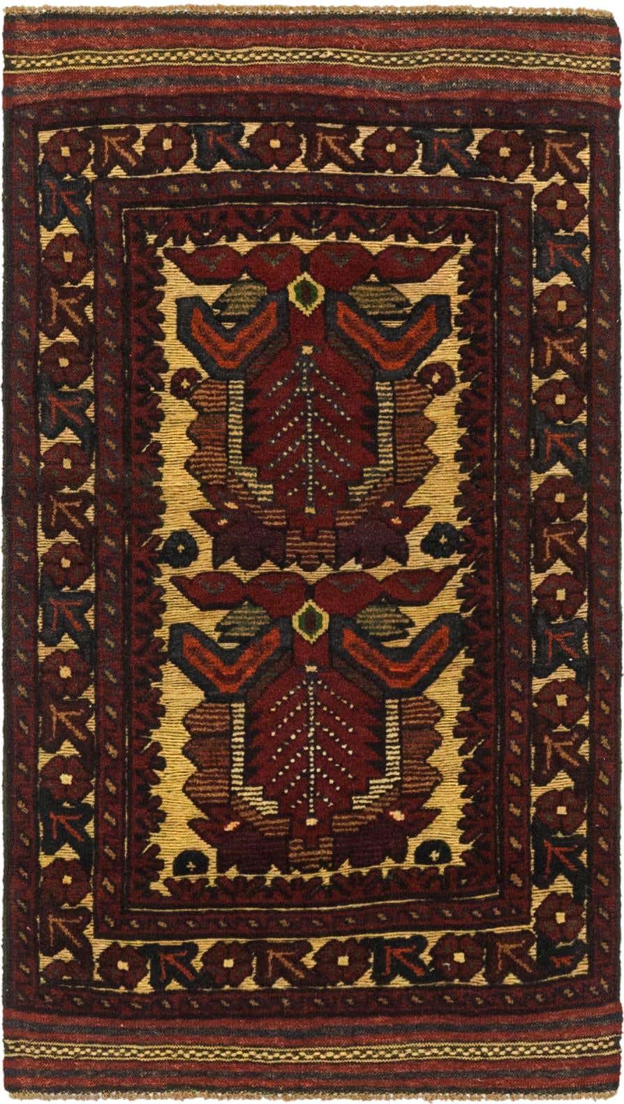 2' 6 x 4' 7 Hand Knotted Sumak Wool Runner Rug