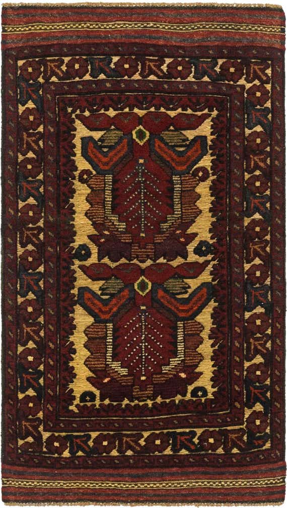 2' 6 x 4' 7 Hand Knotted Sumak Wool Runner Rug