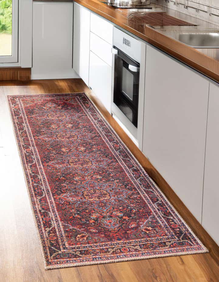 2' x 6' Washable Timeless Runner Rug
