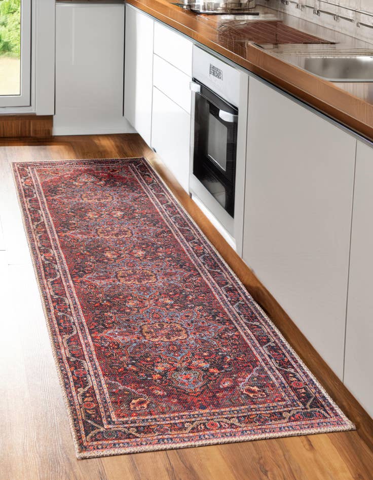 Detail image of 2' x 6' Washable Timeless Runner Rug