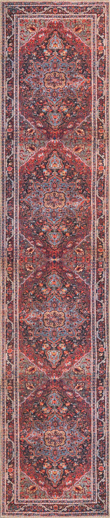 2' 6 x 12' Washable Timeless Runner Rug