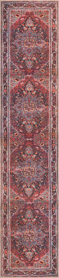 Detail image of 2' 6 x 12' Washable Timeless Runner Rug