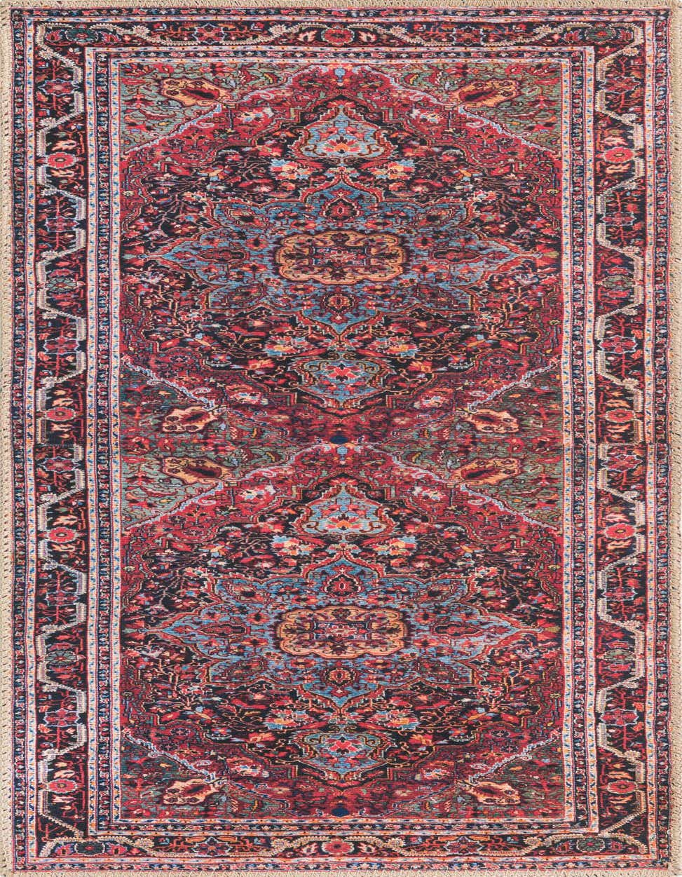 2' x 4' Washable Timeless Runner Rug
