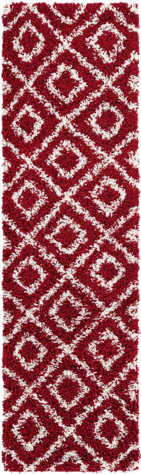 Detailansicht von 60cm x 215cm Trellis Shag Läufer Teppich