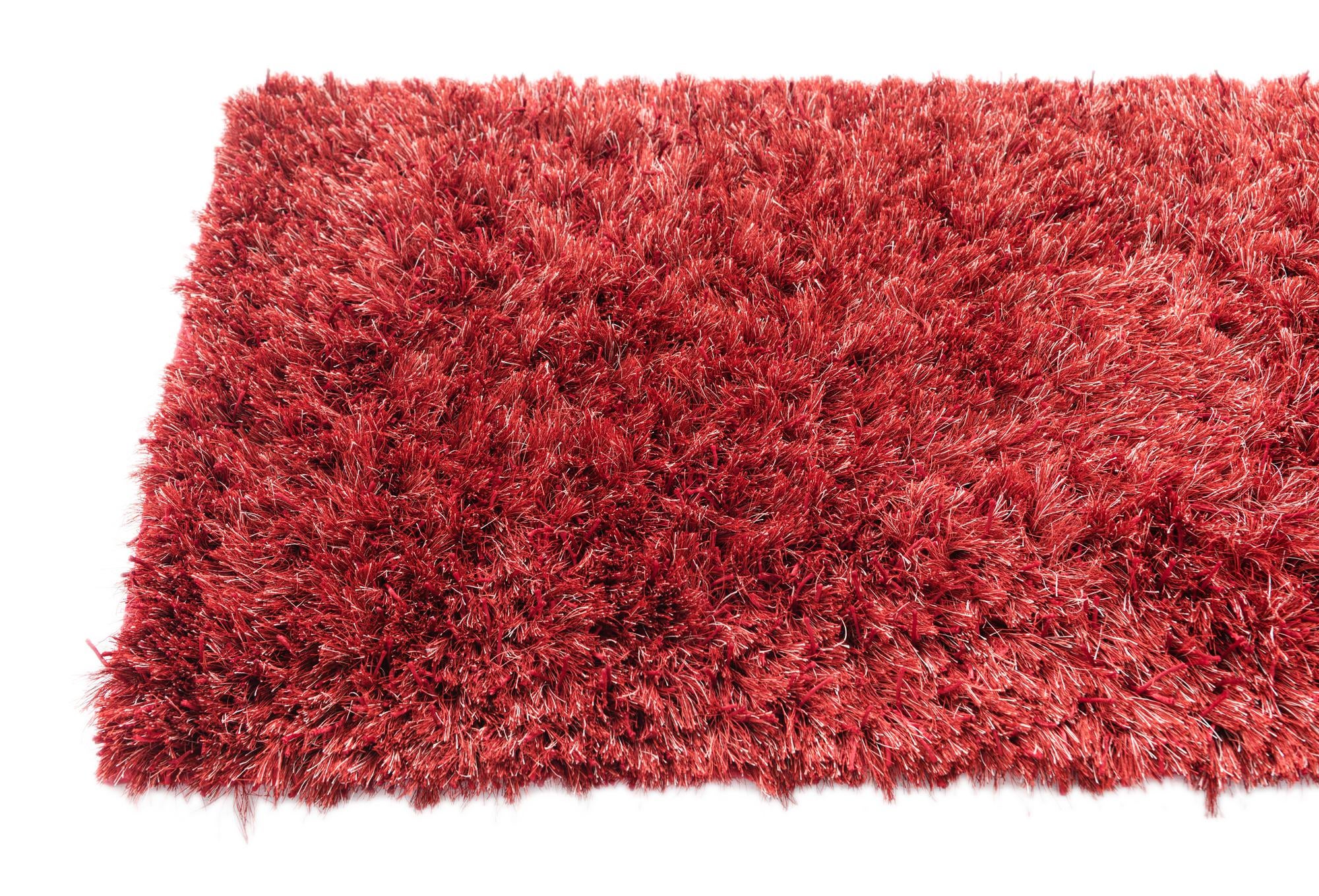 2' 5 x 4' 7 Hand Knotted Two-Tone Shag Oriental Runner Rug