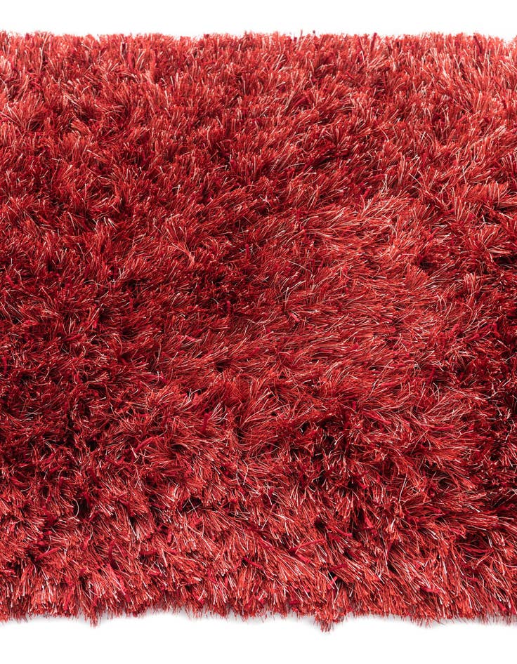 Detail image of 2' 5 x 4' 7  Hand Knotted Two-Tone Shag Oriental Runner Rug