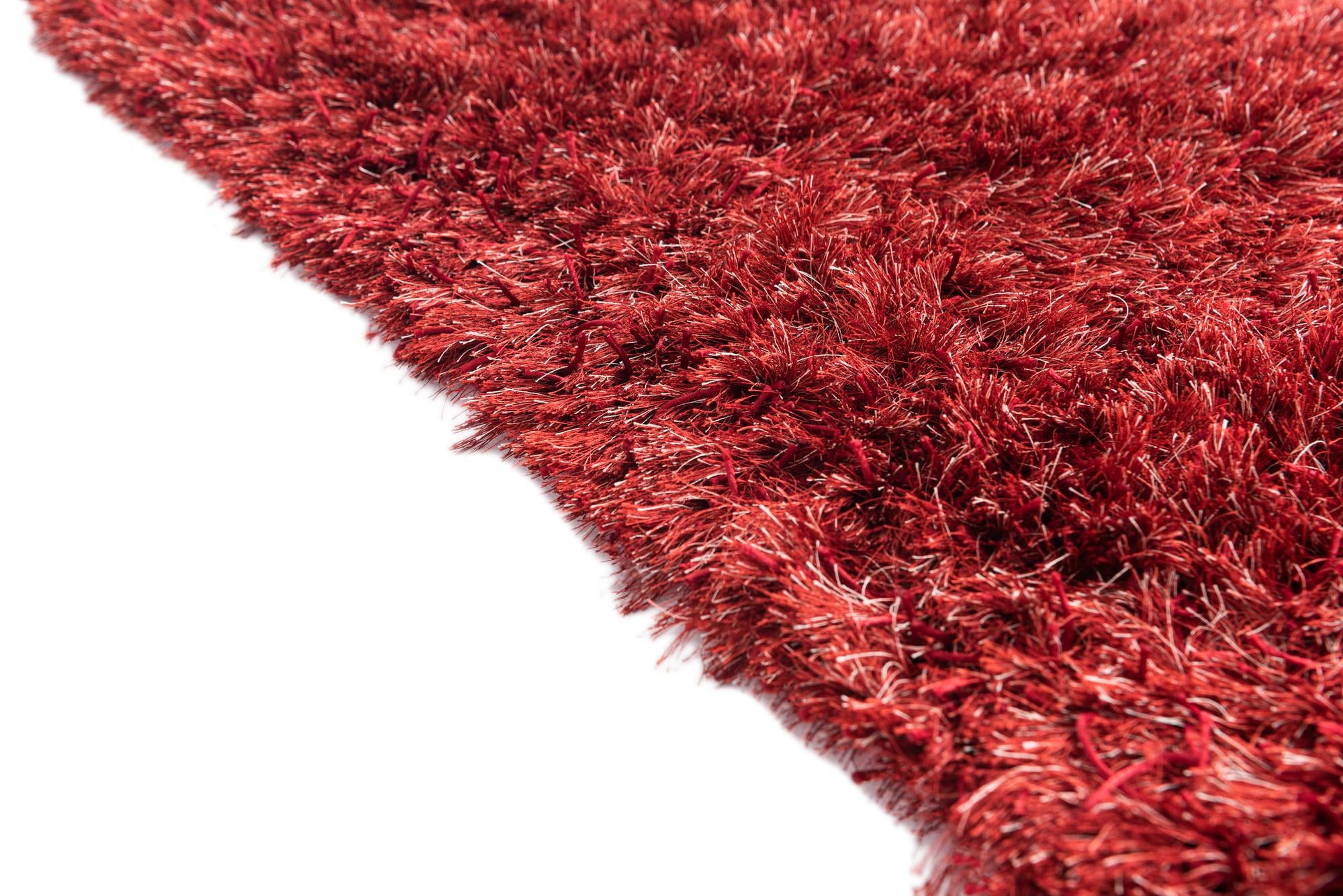 2' 5 x 4' 7 Hand Knotted Two-Tone Shag Oriental Runner Rug