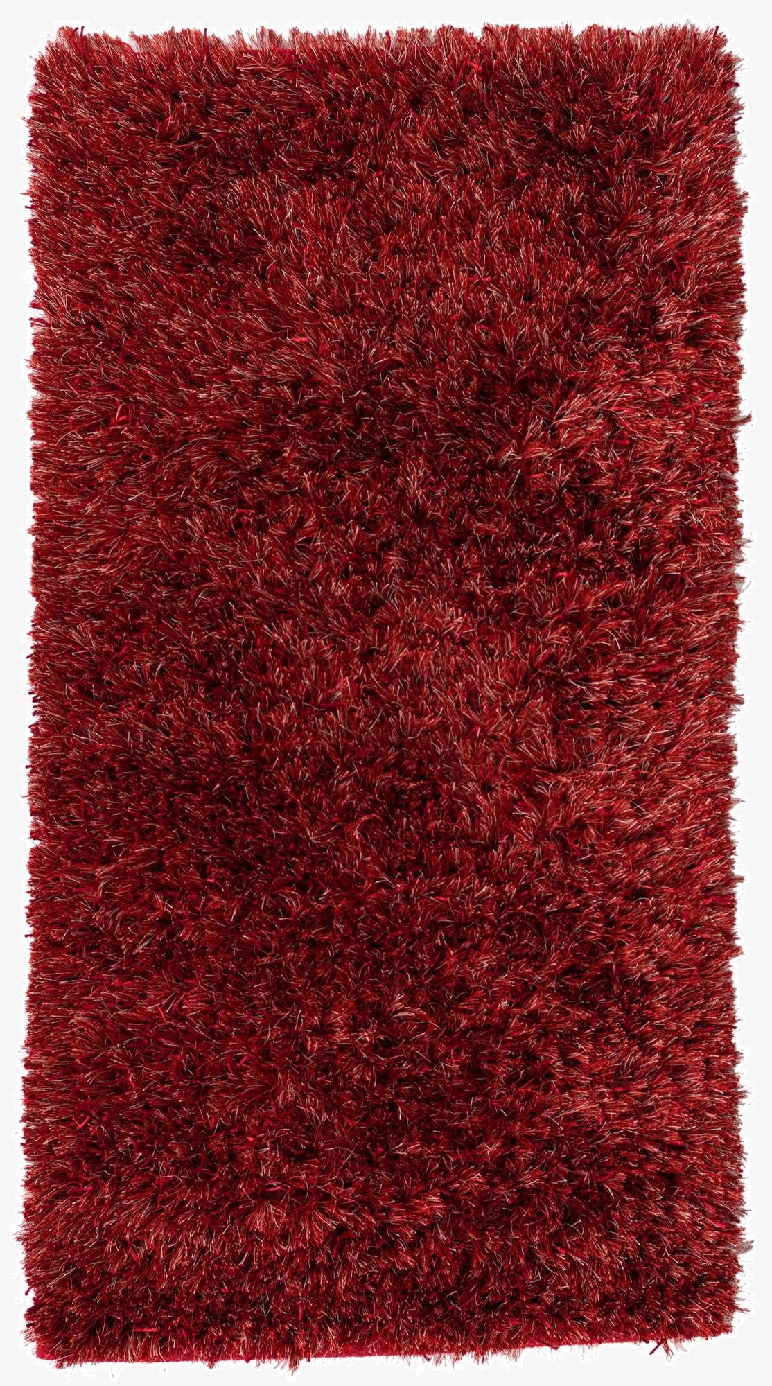 2' 5 x 4' 7  Hand Knotted Two-Tone Shag Oriental Runner Rug