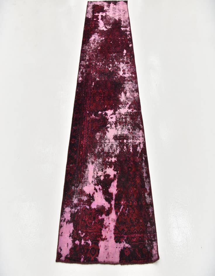 Detail image of 3' x 9' 7 Hand Knotted Ultra Vintage Persian Wool Runner Rug