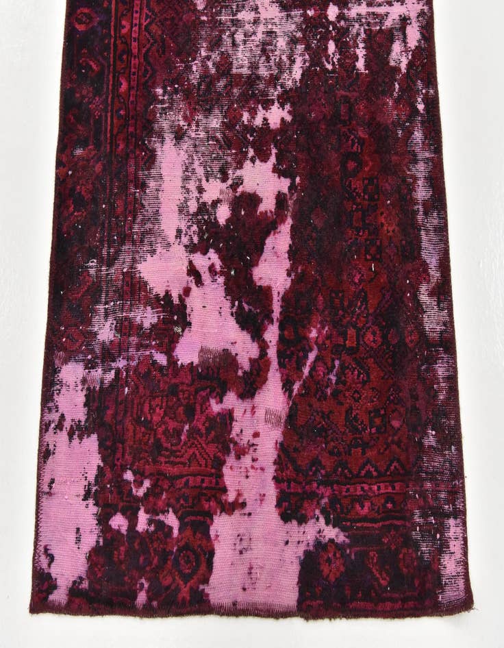 Detail image of 3' x 9' 7 Hand Knotted Ultra Vintage Persian Wool Runner Rug