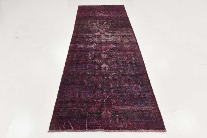 3' 8 x 10' 4 Hand Knotted Ultra Vintage Persian Wool Runner Rug