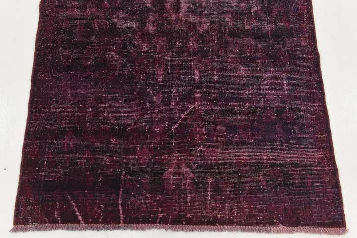 3' 8 x 10' 4 Hand Knotted Ultra Vintage Persian Wool Runner Rug