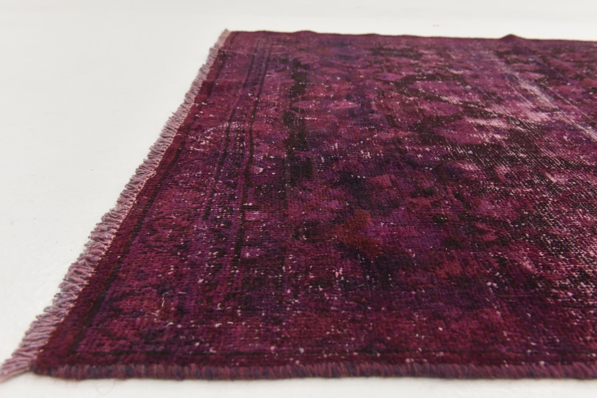 3' 8 x 10' 4 Hand Knotted Ultra Vintage Persian Wool Runner Rug