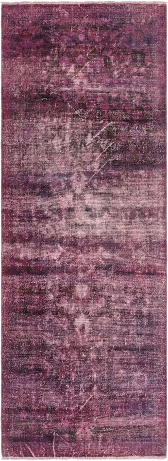 Detail image of 3' 8 x 10' 4 Hand Knotted Ultra Vintage Persian Wool Runner Rug
