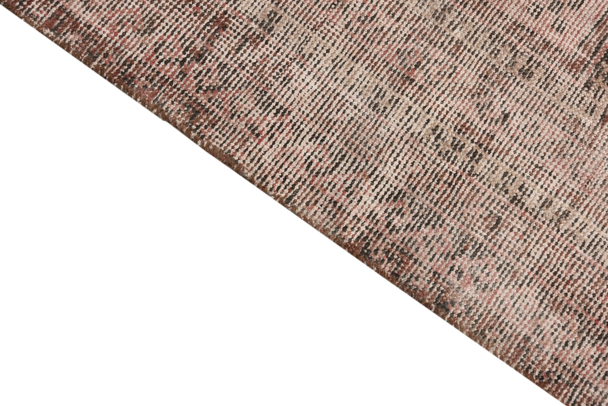 2' 4 x 6' 5 Hand Knotted Ultra Vintage Persian Wool Runner Rug