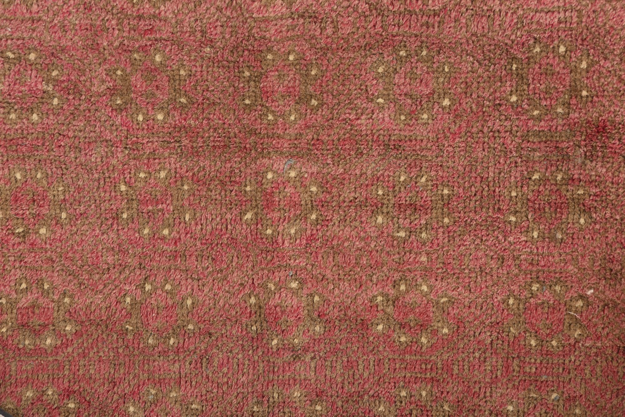 3' 10 x 8' 9 Hand Knotted Ultra Vintage Persian Wool Runner Rug