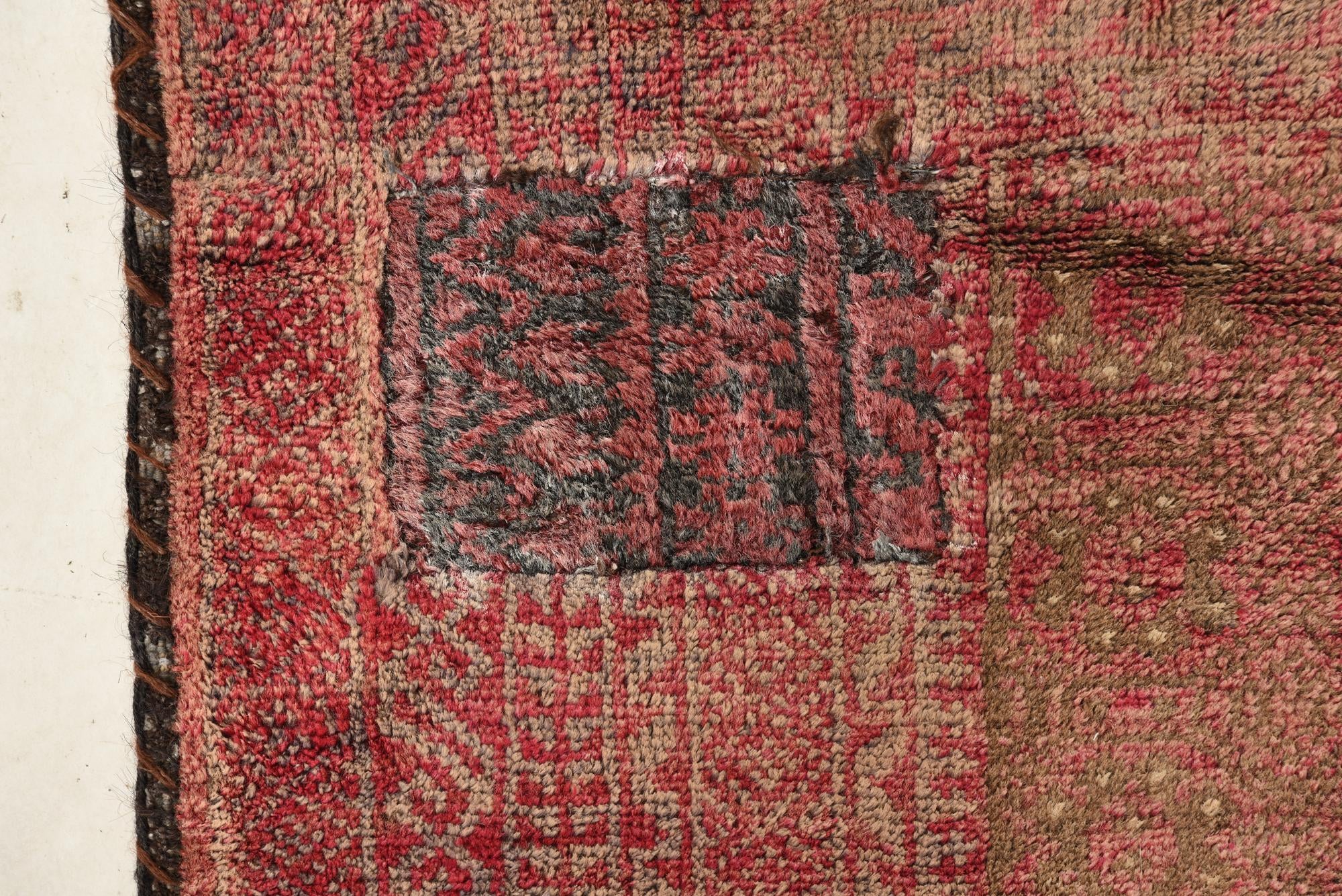 3' 10 x 8' 9 Hand Knotted Ultra Vintage Persian Wool Runner Rug