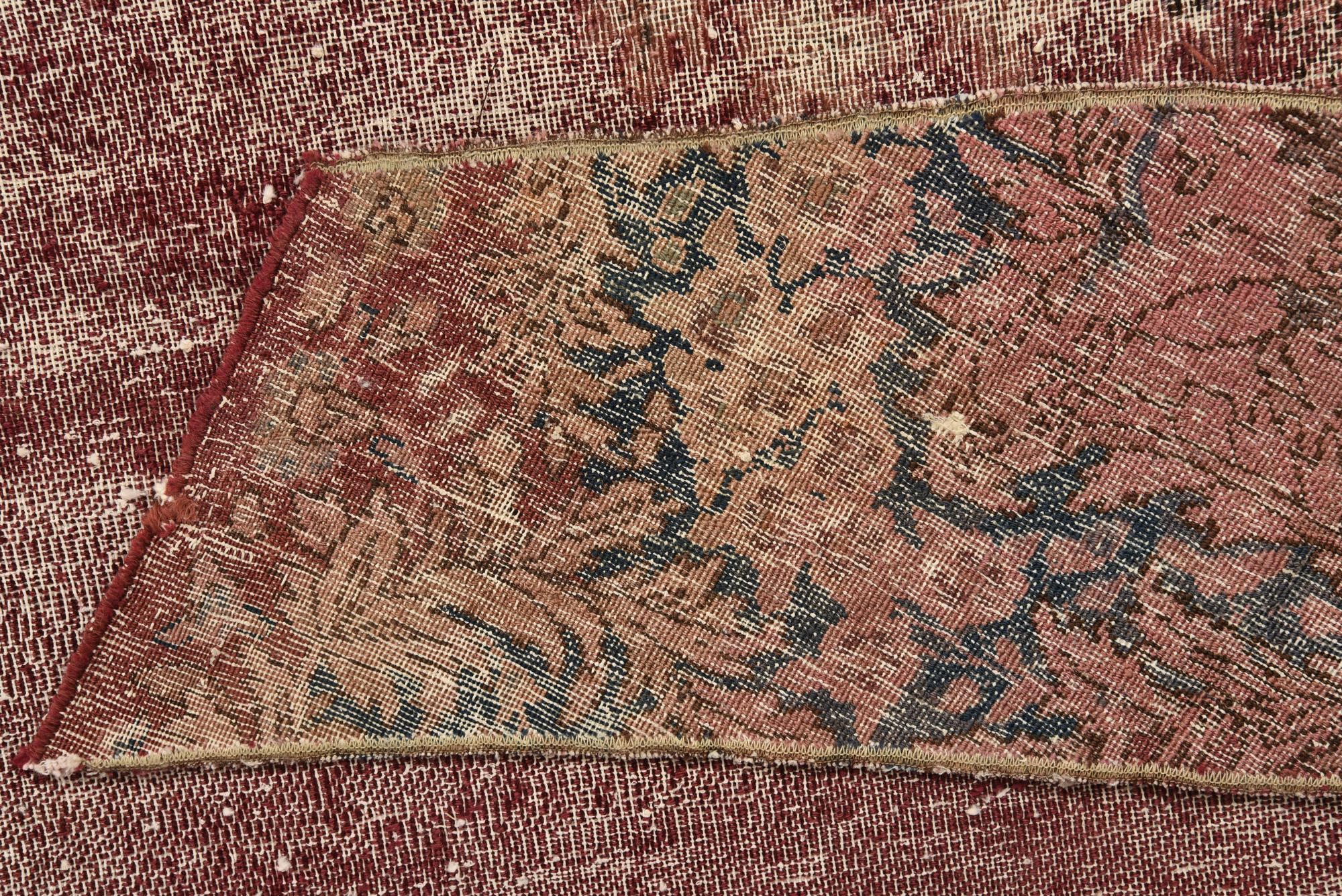3' 6 x 8' Hand Knotted Ultra Vintage Persian Wool Runner Rug