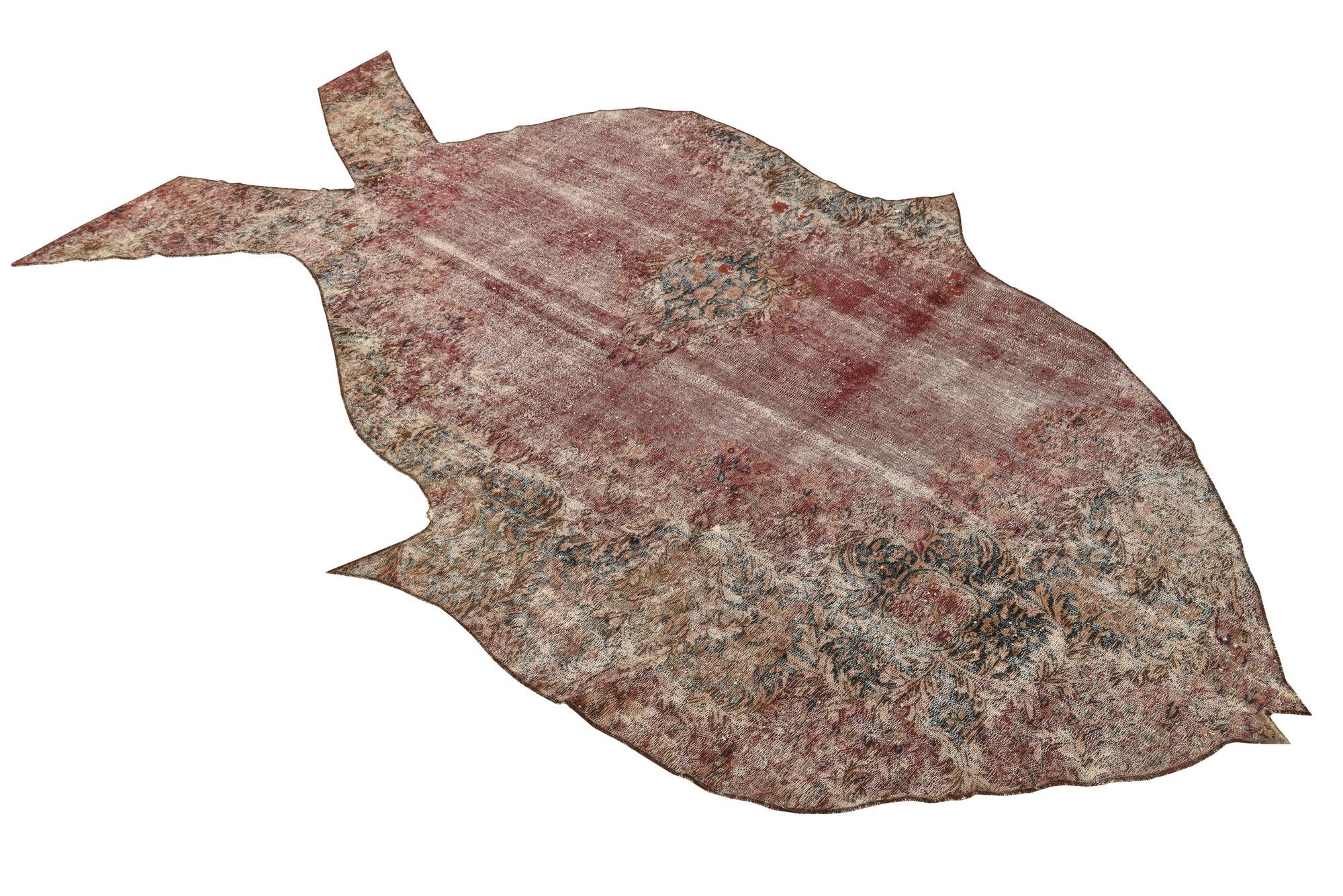 3' 6 x 8' Hand Knotted Ultra Vintage Persian Wool Runner Rug