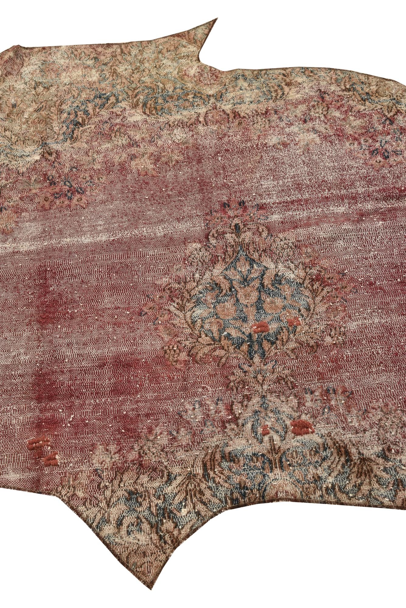 3' 6 x 8' Hand Knotted Ultra Vintage Persian Wool Runner Rug