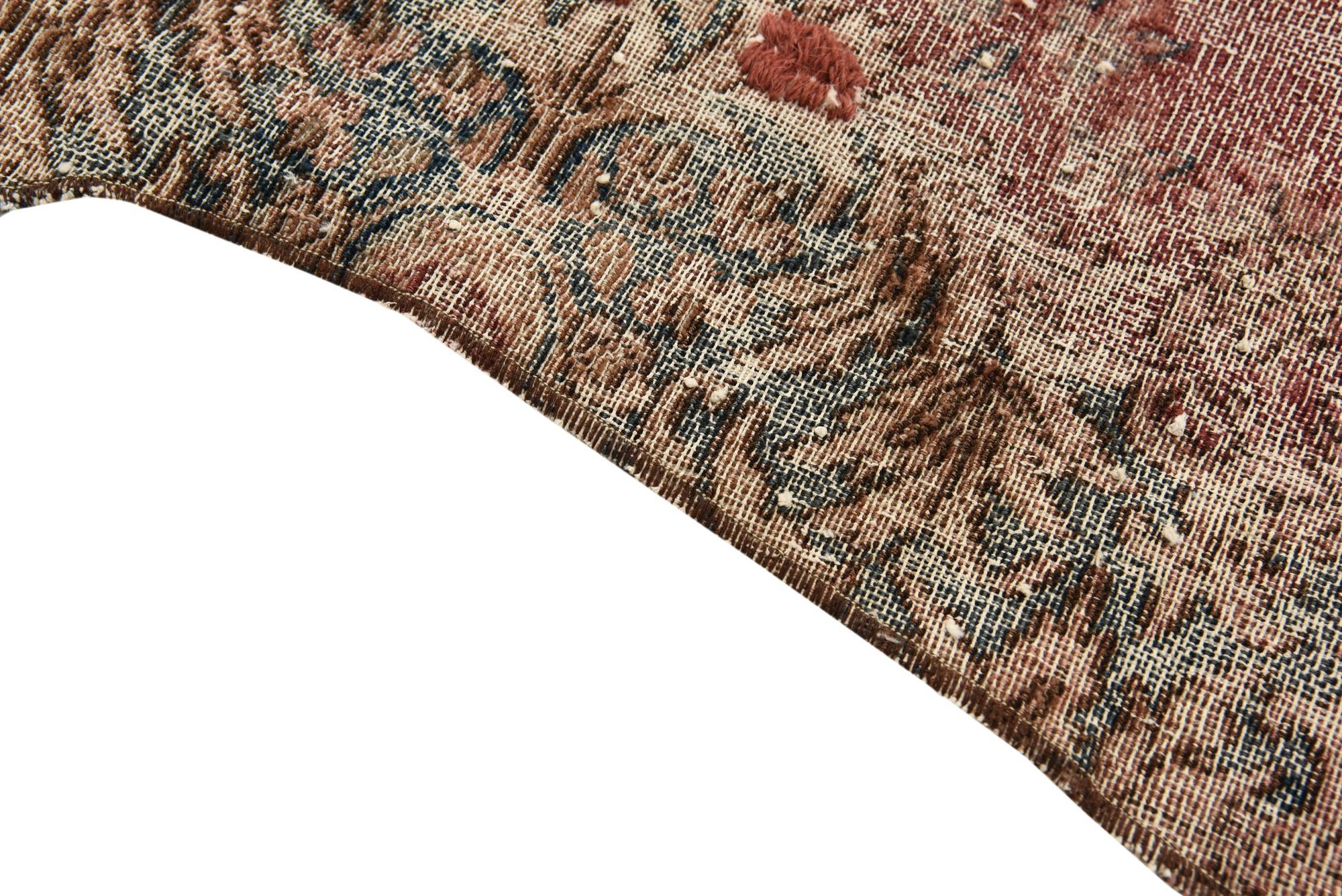 3' 6 x 8' Hand Knotted Ultra Vintage Persian Wool Runner Rug