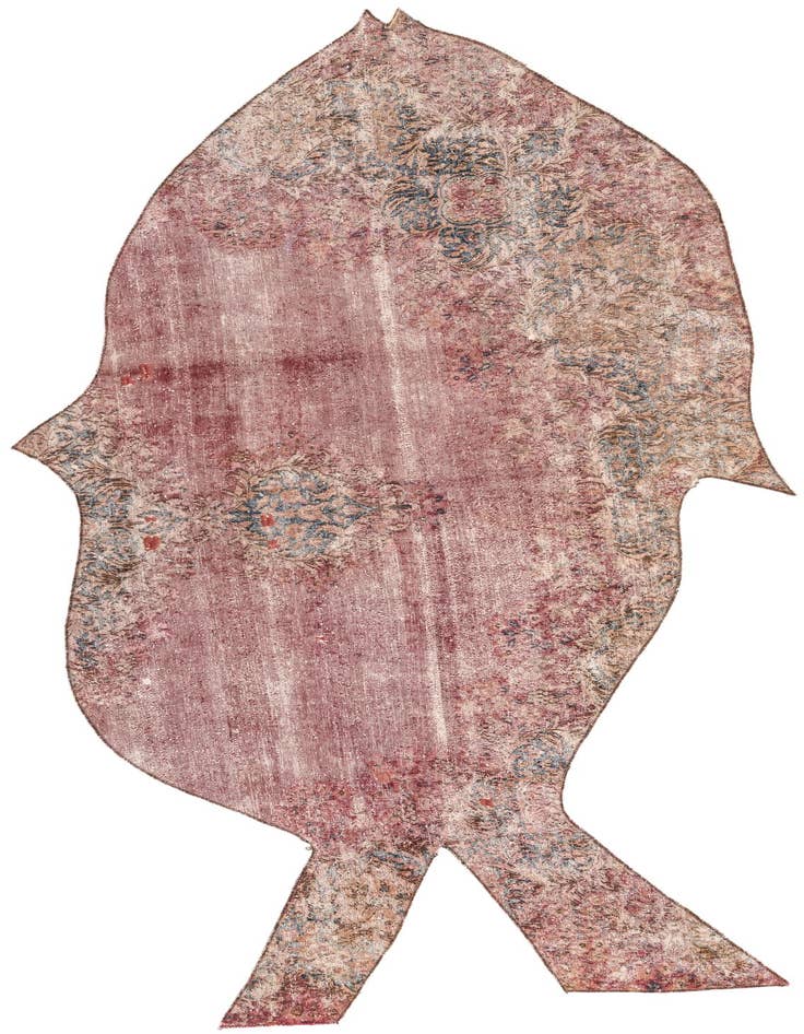 Detail image of 3' 6 x 8' Hand Knotted Ultra Vintage Persian Wool Runner Rug