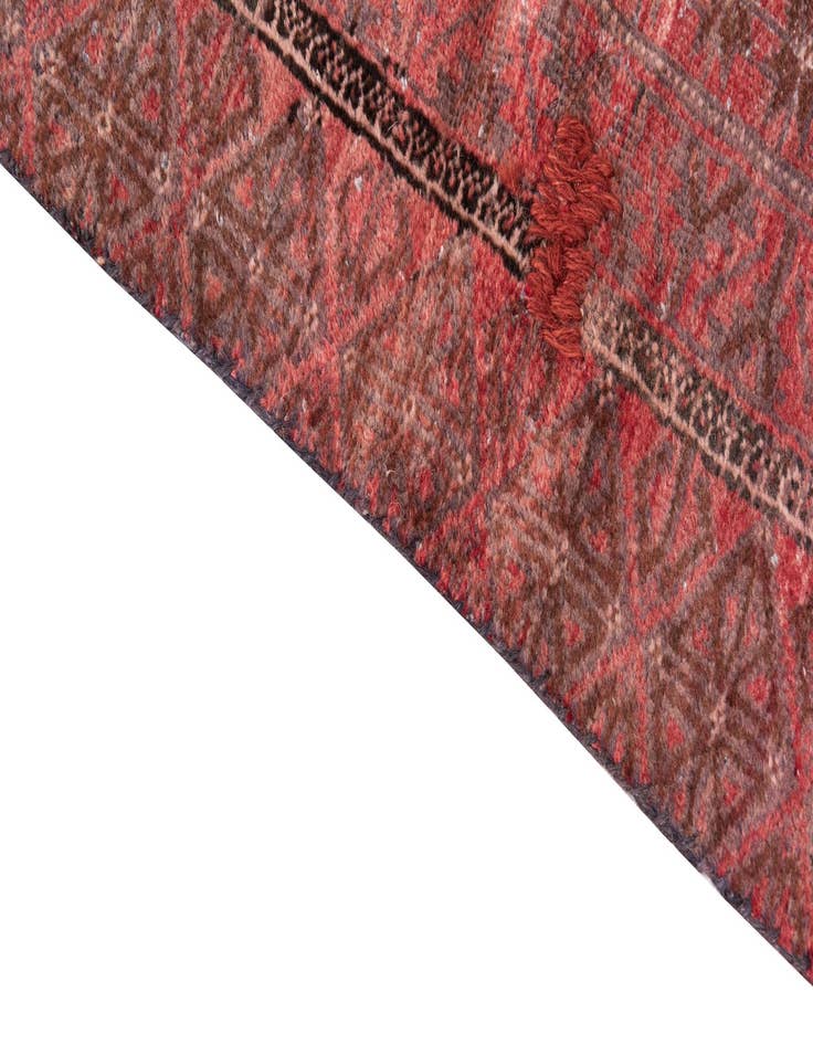 Detail image of 3' 3 x 6' 8  Hand Knotted Ultra Vintage Persian Wool Runner Rug