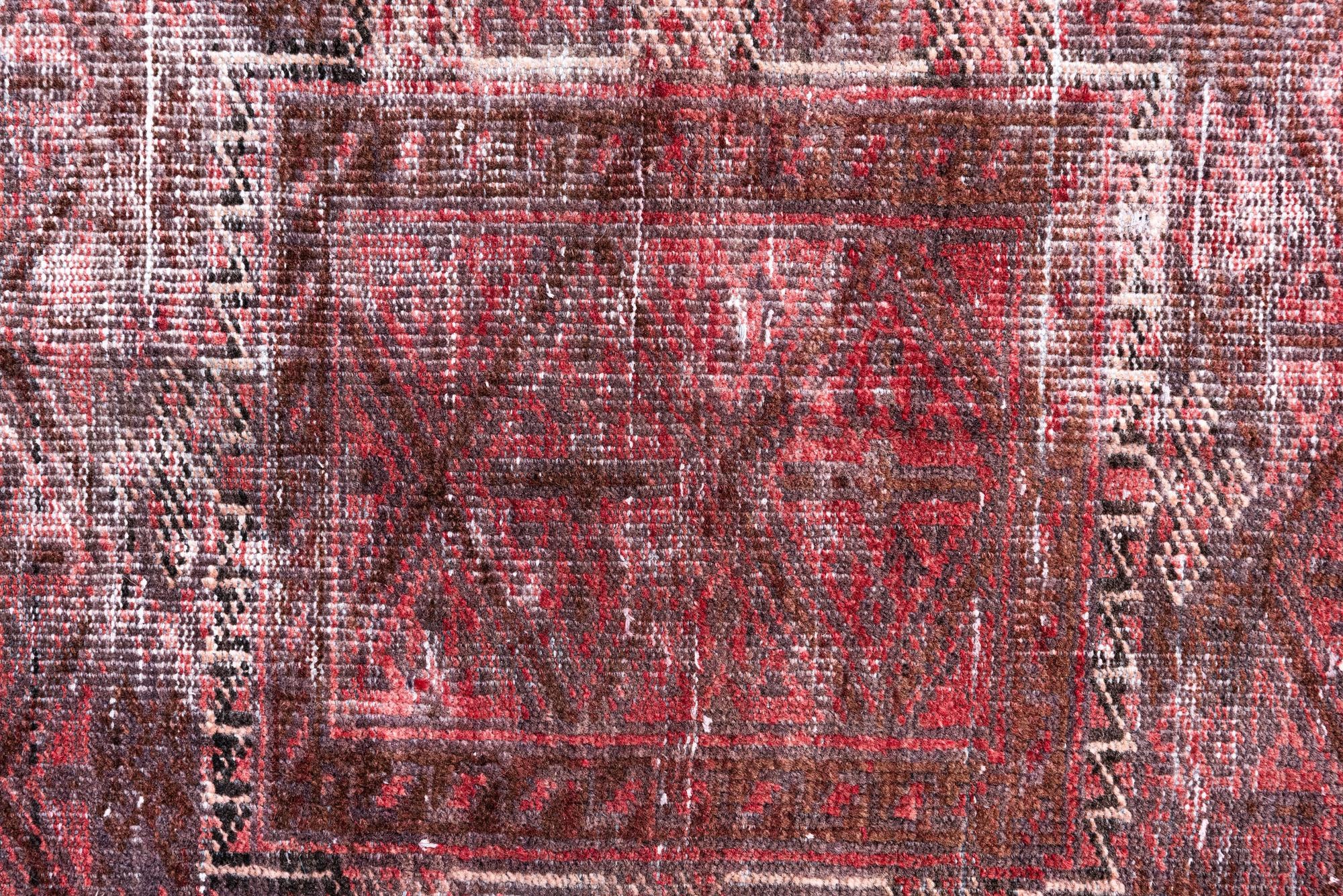 3' 3 x 6' 8 Hand Knotted Ultra Vintage Persian Wool Runner Rug