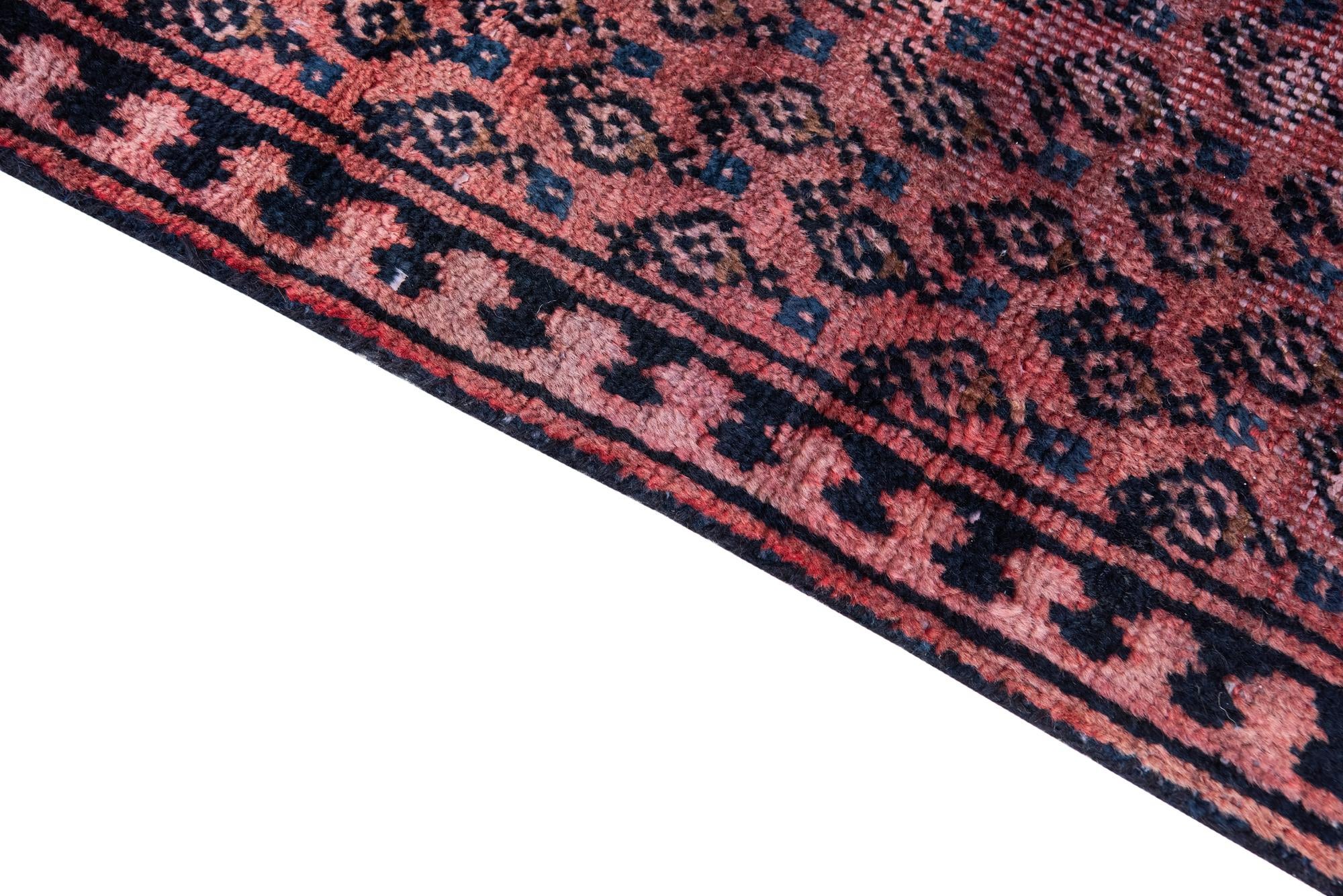3' 6 x 9' 3 Hand Knotted Ultra Vintage Persian Wool Runner Rug