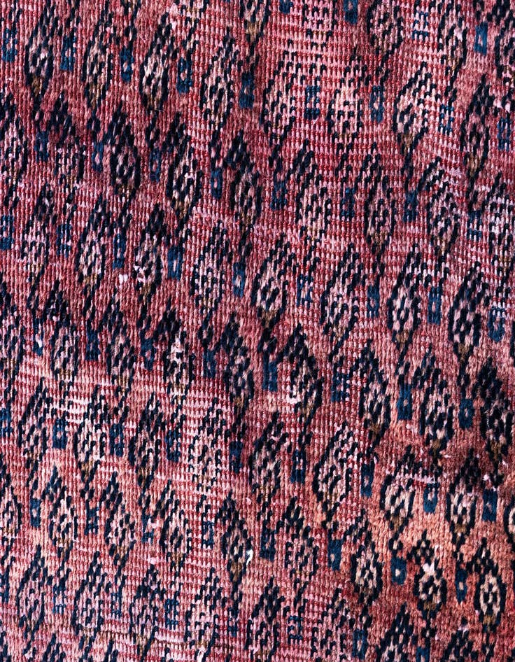 Detail image of 3' 6 x 9' 3  Hand Knotted Ultra Vintage Persian Wool Runner Rug