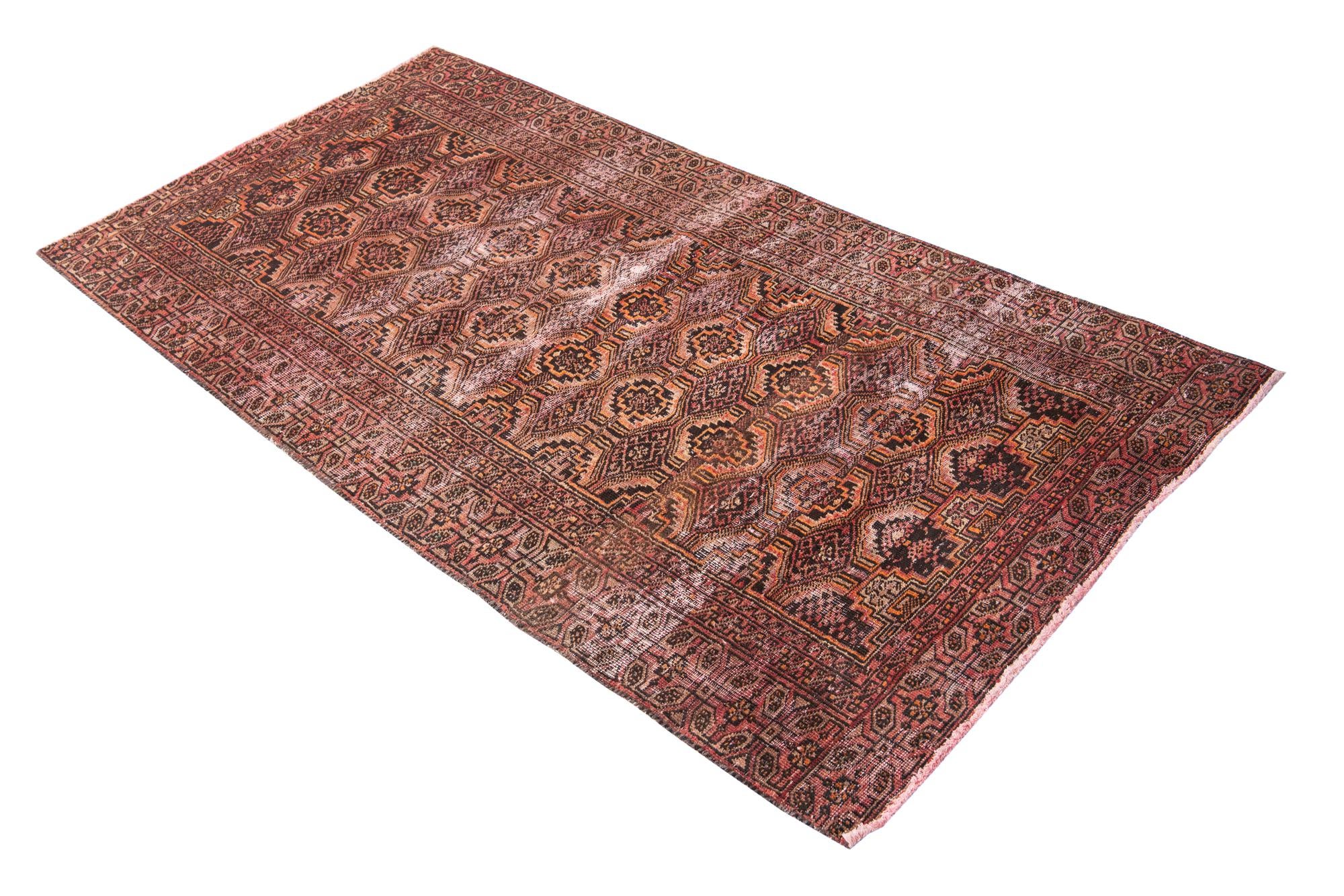 3' x 6' Hand Knotted Ultra Vintage Persian Wool Runner Rug