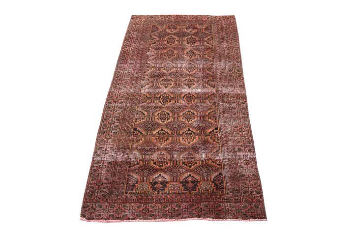 3' x 6' Hand Knotted Ultra Vintage Persian Wool Runner Rug