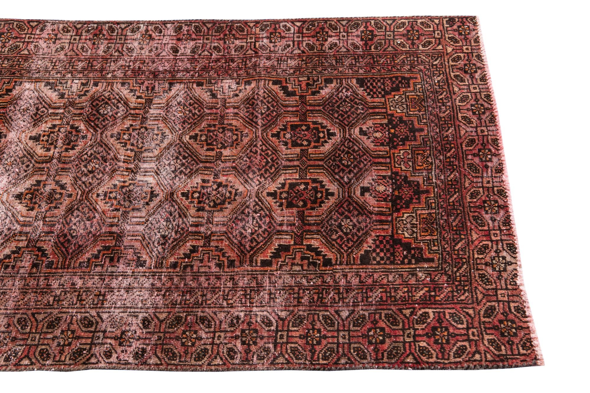 3' x 6' Hand Knotted Ultra Vintage Persian Wool Runner Rug