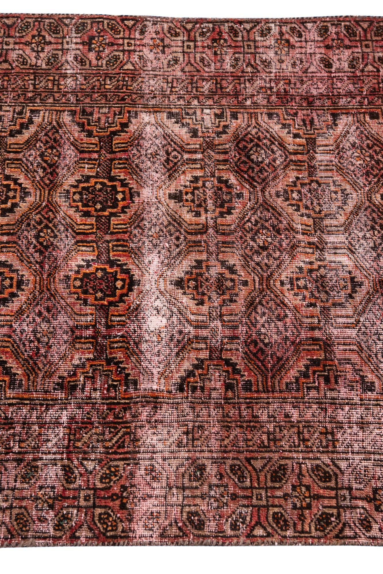 3' x 6' Hand Knotted Ultra Vintage Persian Wool Runner Rug