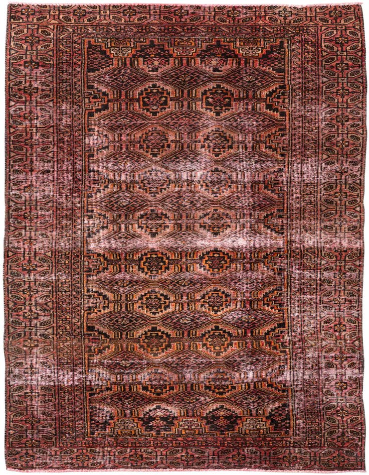 Detail image of 3' x 6' Hand Knotted Ultra Vintage Persian Wool Runner Rug