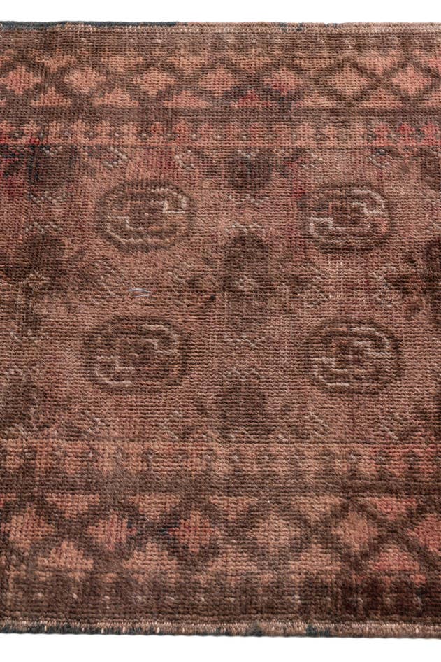 Detail image of 2' 7 x 9' 3 Hand Knotted Ultra Vintage Persian Wool Runner Rug