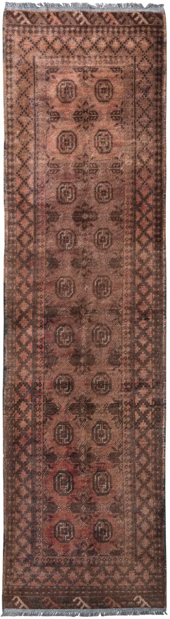 2' 7 x 9' 3 Hand Knotted Ultra Vintage Persian Wool Runner Rug