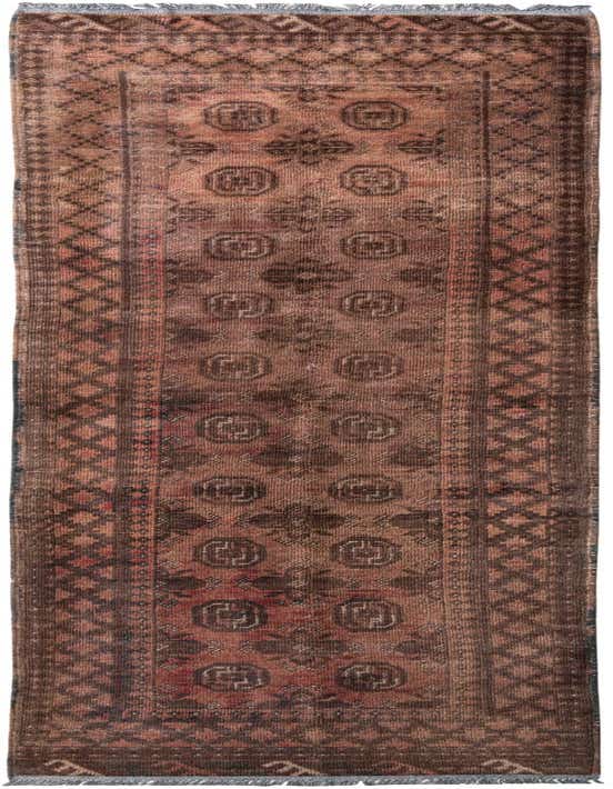 Primary image 2' 7 x 9' 3  Hand Knotted Ultra Vintage Persian Wool Runner Rug